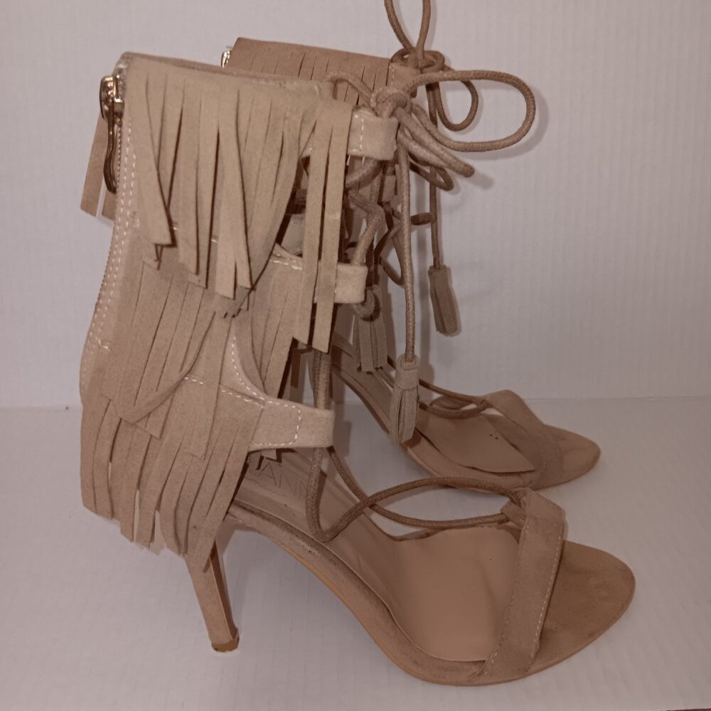 ADRIANA NEW YORK HILDA FRINGES/TASSELS HEELS - Picture 5 of 15